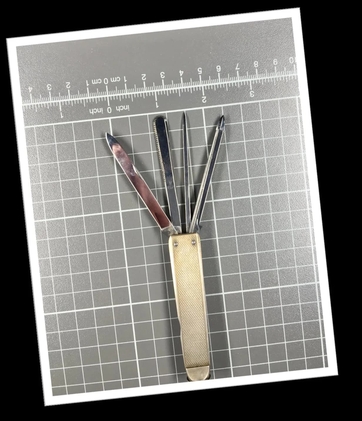 ELOI 1970 GUILLOCHÉ LINÉAIRE NÉCESSAIRE-PIPE 4pcs+