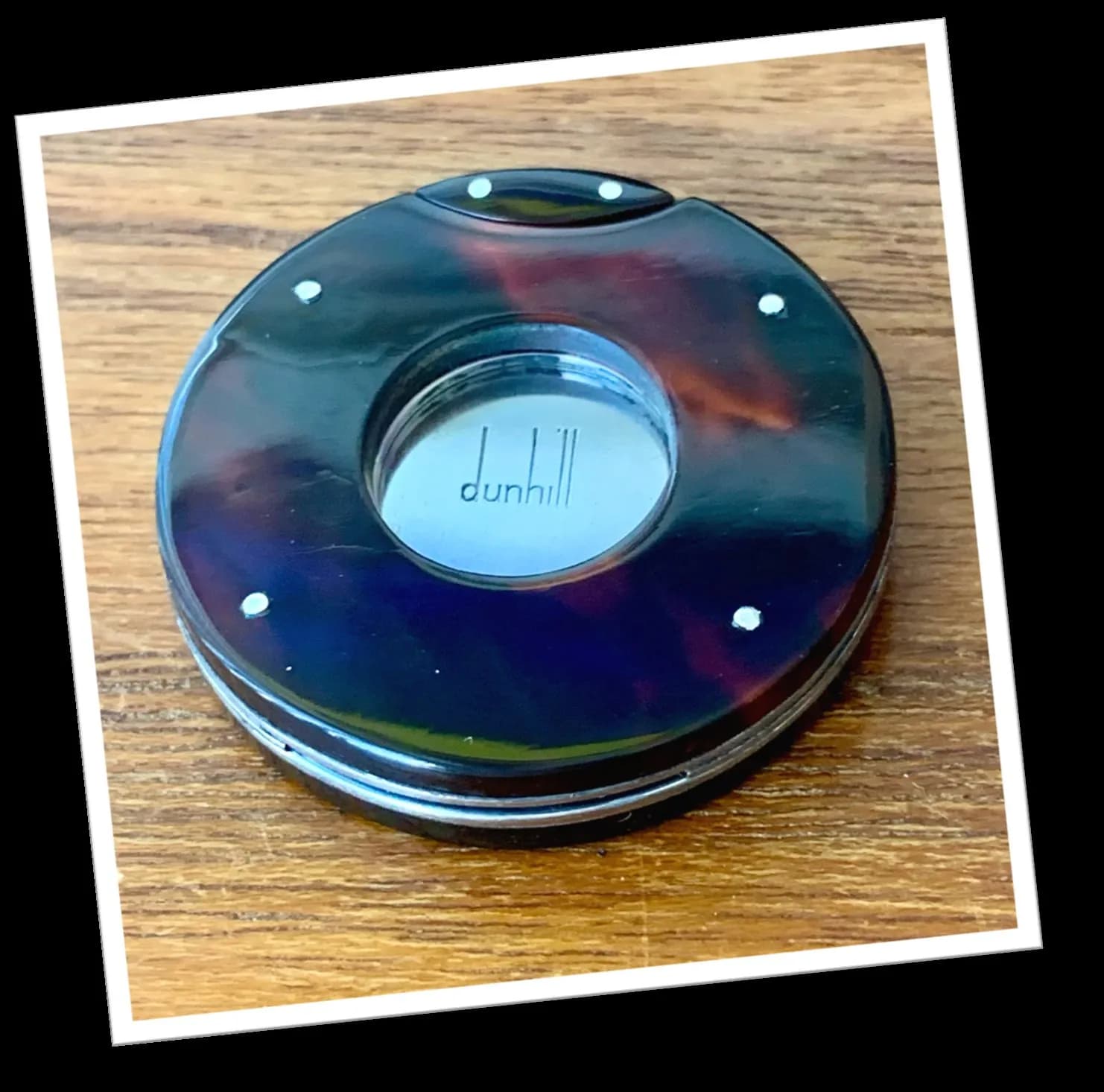 dunhill – ELOI PERNET CIRCA 1980 – COUPE-CIGARE ÉCAILLE À TIRETTE INVISIBLE