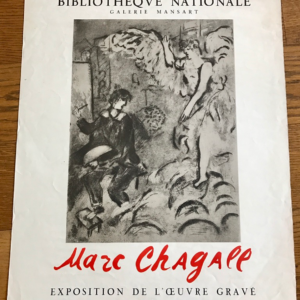Marc Chagall L'apparition NB Galerie Mansart