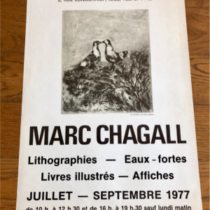 Marc Chagall Galerie Jacque Matarasso - les deux oiseaux NB