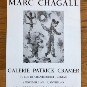 Galerie Patrick Cramer -Marc Chagall - Genève (Clown double tête au cirque NB)