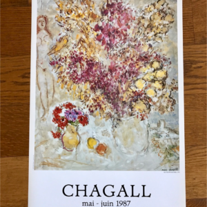 Chagall - Galerie Adrien Maeght 46 rue du Bac Paris 7 (Bouquet dans vase et femme)