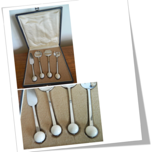 ELOI 1950 SERVICE À DESSERT BOULES IVOIRE II