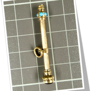 N.I 1950 CURE DENTS SCEPTRE TURQUOISE