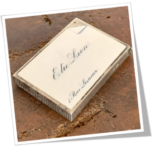 SAMPSON MORDAN 1887 CARTE ELIE LÉON ÉMAILLÉ