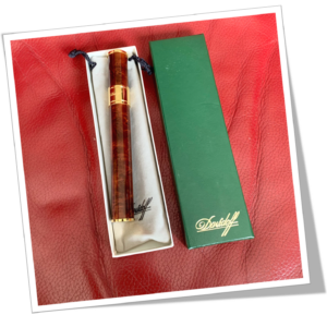 DAVIDOFF N.I 1990 TUBE À CIGARE LAQUE DE CHINE MACASSAR