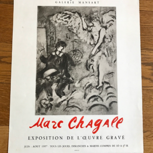 Marc Chagall L'apparition NB Galerie Mansart