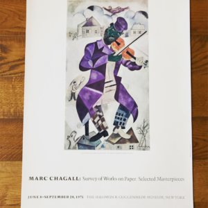 Marc Chagall Survey of works on paper, selected masterpieces - Guggenheim Museum New York (Le violoniste vert)