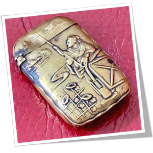 N.I 1890 VIELLE DAME SUR LE LAC JAPONISANT