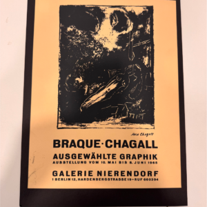 Braque - Chagall Ausgewahlte Graphik - Galerie Nierendorf (œuvre gravé NB)