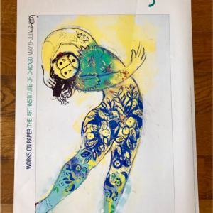 Marc Chagall work on paper - The Art Ionstitut of Chicago (danseuse jaune)