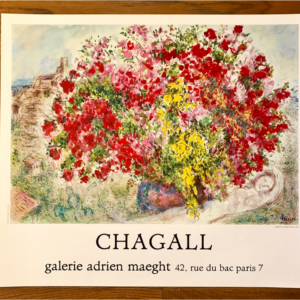 Chagall - Galerie Adrien Maeght 46 rue du Bac Paris 7 (Bouquet et femme allongée)