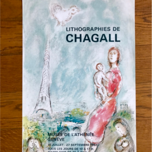 Musée de l'Athénée Genève - Tour Eiffel et femme à l'enfant Marc Chagall