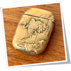 N.I 1880 OISEAU GRUE JAPONISANT