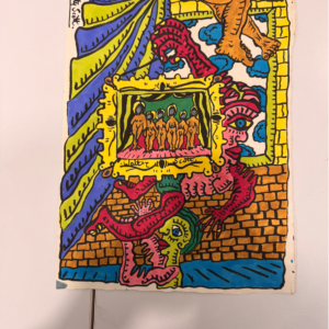 Les Encadrés - encre de chine - Walter Scott - Années '90