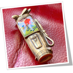 N.I 1890 SAC DE CLUBS DE GOLF ÉMAILLÉ