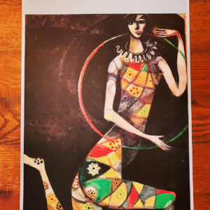 L'arlequin acrobate aux patches - Marc Chagall