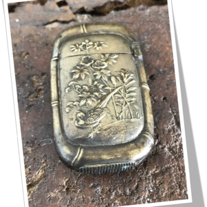 N.I 1890 FAISAN FLEURS & BAMBOUS JAPONISANT