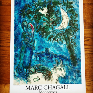 Marc Chagall Monotypes (Amoureux en bleu et chèvre)
