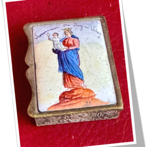 N.I 1880 SOUVENIR DU PUY EN VELAY ÉMAILLÉ BELLE ÉPOQUE