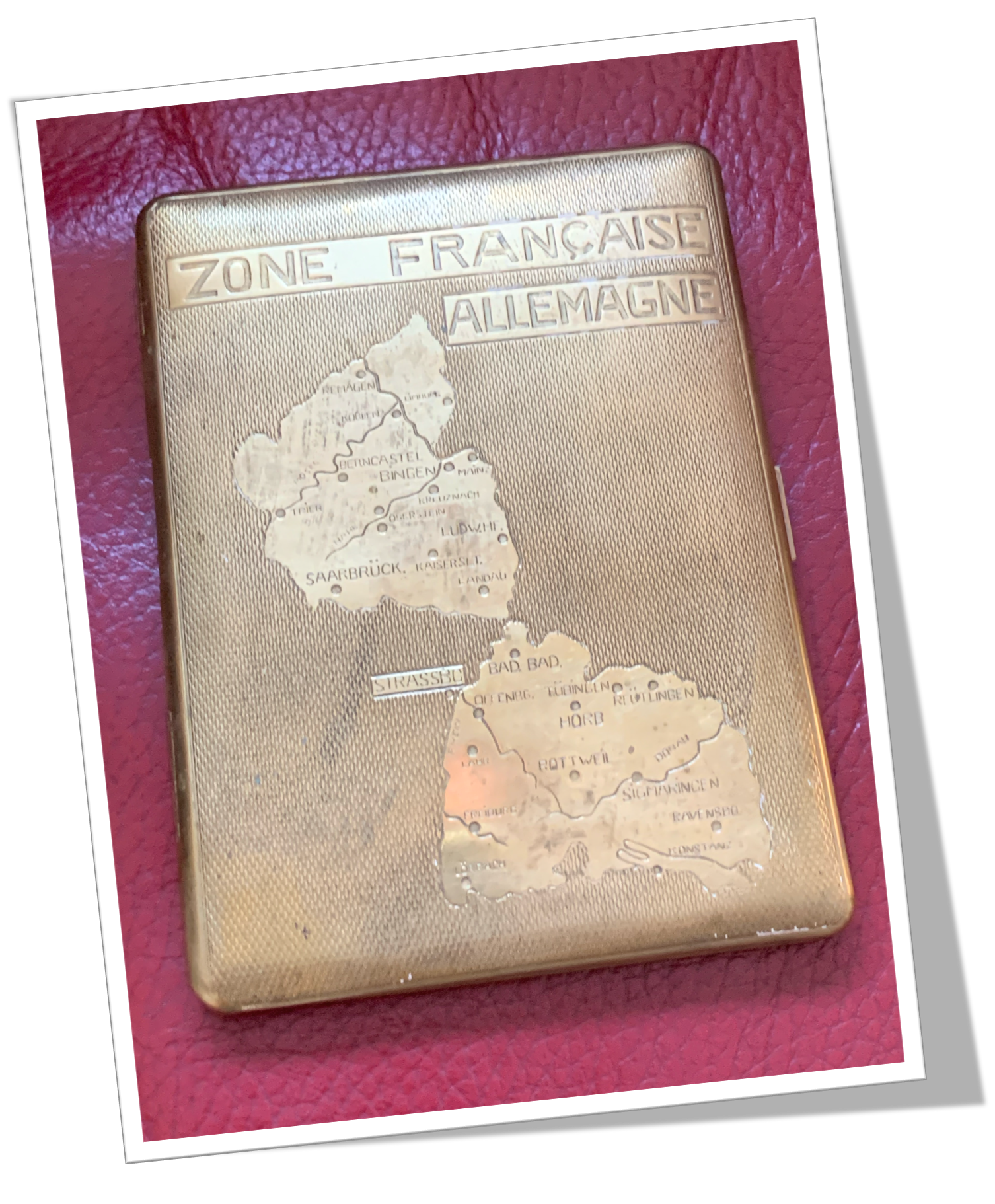 N.I 1950 ÉTUI À CIGARETTES ZONE FR Allemagne