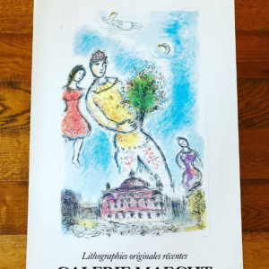 Marc Chagall L'opéra bleu - Lithographies originales et récente Galerie Maeght