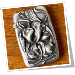 N.I 1890 ANÉMONES EN GOUTTES ART NOUVEAU