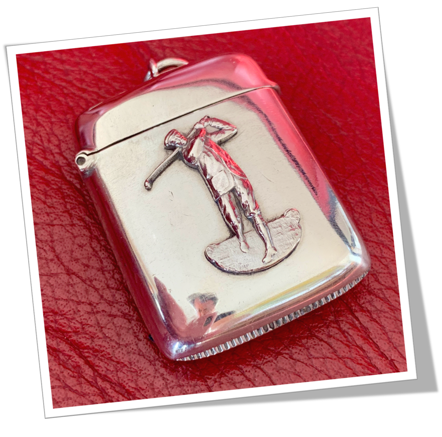 ADIE & LOVEKINE LTD 1899 GOLFEUR EN ACTION RELIEF