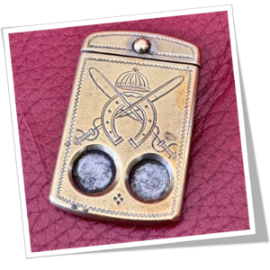 N.I 1890 CASQUETTE DE JOCKEY CRAVACHES GUIL.