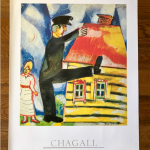 La marche militaire et la maison jaune Marc Chagall