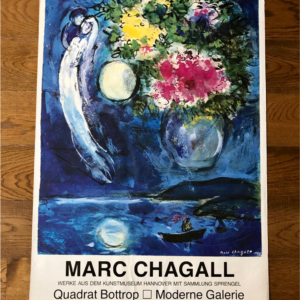 Marc Chagall Les mariés au bouquet sur mer de nuit - Quadrat Bottop Moderne Galerie