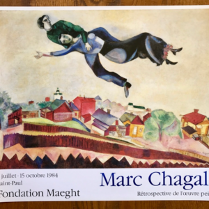 Rétrospective de l'œuvre peint Marc Chagall - Fondation Maeght (amoureux au dessus de la ville)