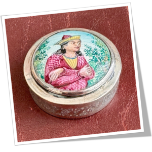 N.I 1960 TABATIÈRE BUSTE HOMME ORIENTAL