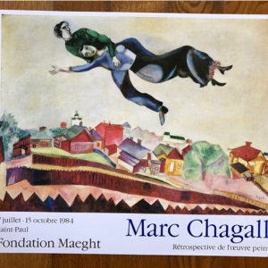 Rétrospective de l'œuvre peint Marc Chagall - Fondation Maeght (amoureux au dessus de la ville)