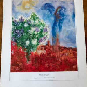 Marc Chagall - couple sur Saint Paul 1970-71 Collection particulières