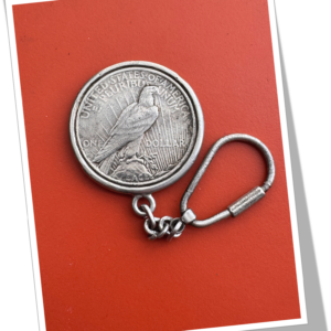 N.I PEACE DOLLAR 1922 PORTE-CLÉS