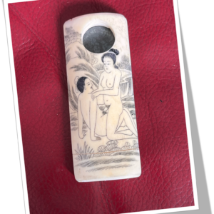 N.I 1900 SHUNGA SCÈNE EROTIQUE JAPONISANT 9 GUIL.