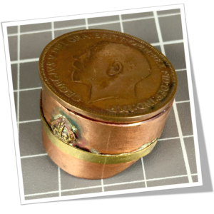 N.I 1918 TABATIÈRE KÉPI TRENCH ART 1915