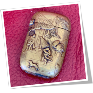 N.I 1890 PAYSANS SOUS TEMPÊTE ONI YARAI JAPONISANT