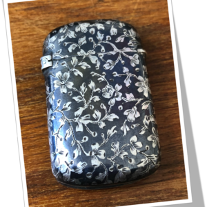 ADOLPHE FRONTIN 1890 FLEURS NIELLÉES