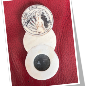 N.I 1900 SHUNGA SCÈNE EROTIQUE POKER JAPONISANT 2 GUIL.