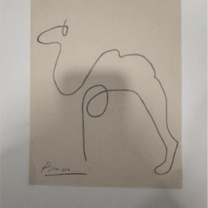Chameau d'un trait selon Picasso sans provenance