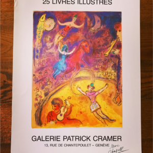 Marc Chagall Galerie Patrick Cramer - 25 livres illustrés _ Genève (Cirque rose)