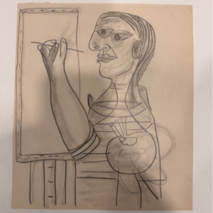Peintre au chevalet Picasso sans provenance