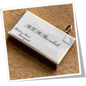 SAMPSON MORDAN 1899 CARTE DE VISITE ÉMAILLÉ