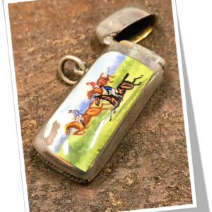 WILLIAM HAYES 1901 SCÈNE DE CHASSE ÉMAILLÉ