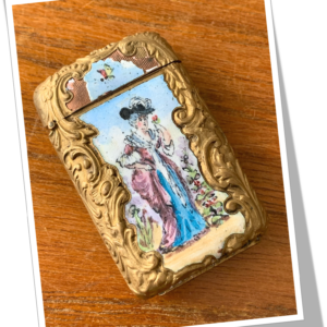 N.I 1890 BOURGEOISE ROCAILLE 19EME ÉMAILLÉ