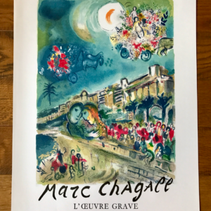 Marc Chagall Vue de la baie des anges - l'œuvre gravée