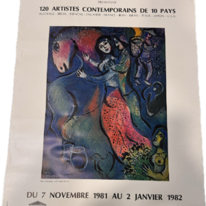 Aux trois quartiers 120 artistes contemporains "Les amoureux" Chagall
