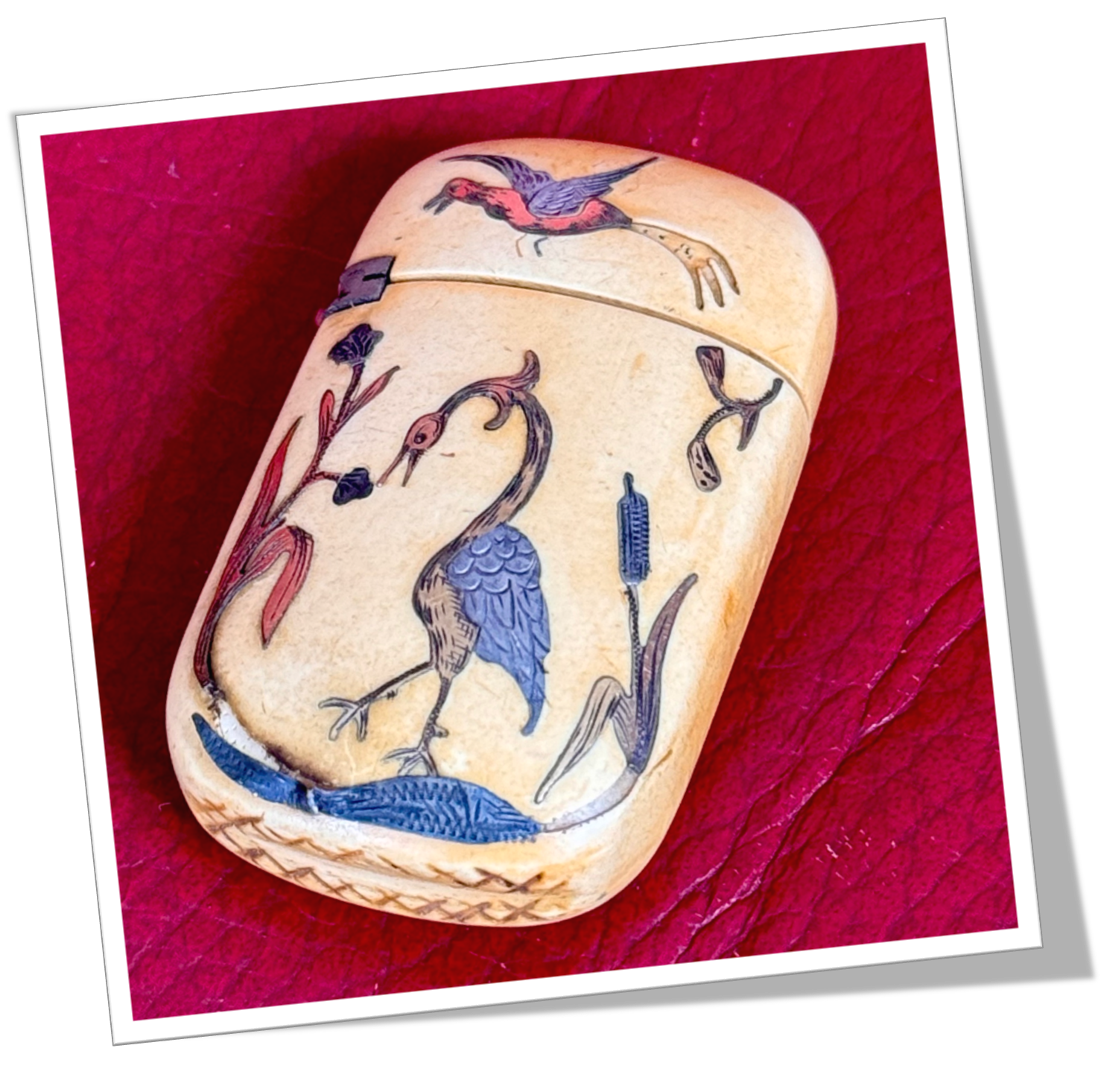 N.I 1890 HÉRONS CISELÉS JAPONISANT